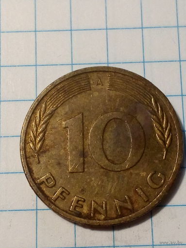 10 пфеннигов ФРГ 1994 A год