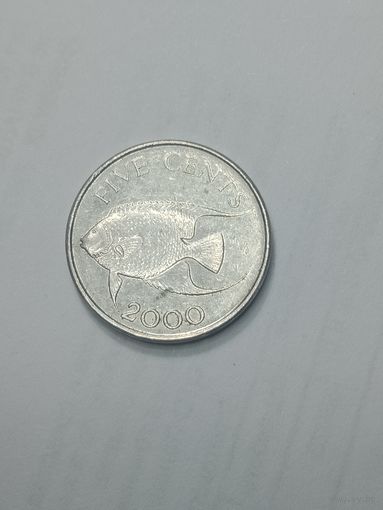Бермудские острова 5 центов  2000  года .