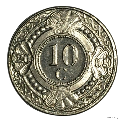 Нидерландские Антильские острова 10 центов, 2008 [AUNC]