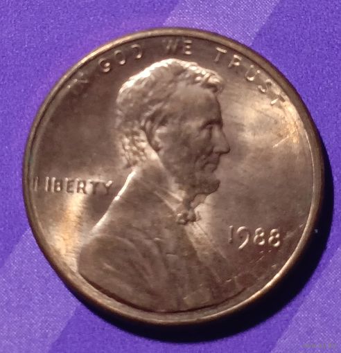 1 цент 1988  США
