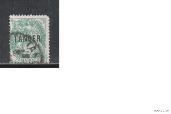 Танджер-1918,(Мих.4)  гаш. , Стандарт, Надп. ,