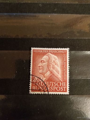 1953 Германия ФРГ Мих 175 оценка 13 евро медицина врач Иоганн Христиан Зенкенберг  (1-3)
