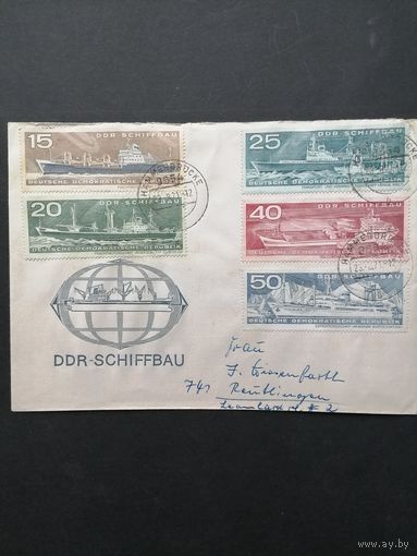 ГДР 1971 КПД с неполной серией марок "Судостроение" (гашение) Mi.1693-1698 каталог 4.10 евро