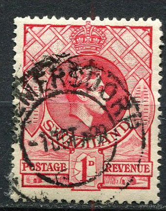 Британский протекторат - Свазиленд - 1938/1954 - Король Георг VI 1Р - [Mi.28A] - 1 марка. Гашеная.  (Лот 62EX)-T25P5
