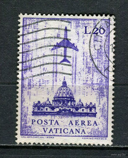 Ватикан - 1967 - Авиамарка 20L - [Mi.517] - 1 марка. Гашеная.  (Лот 7HW)-TG3P20