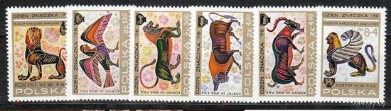 Польша, 1976г., день марки, искусство, **/П1 137