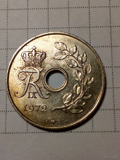 25 Эре Дания 1972 год