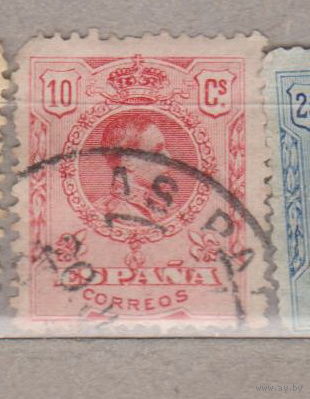 Известные  Люди Личности король Альфонсо XIII Испания 1909 год лот 11 контрольный номер на реверсе (1 буква и 6 цифр) A,830,587
