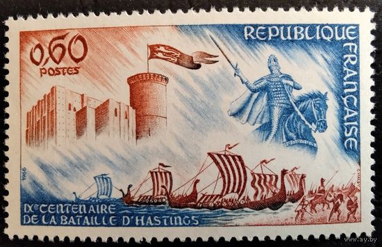 Франция. 1966г. Mi1549**. 900-летие битвы при Гастингсе.