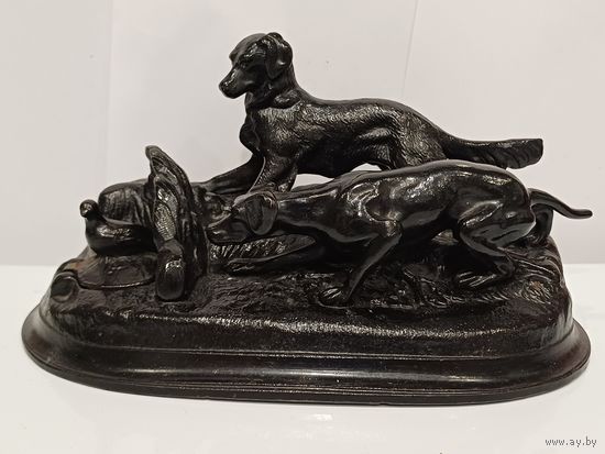 Все лоты с 1р.Собаки на охоте Касли чернильница