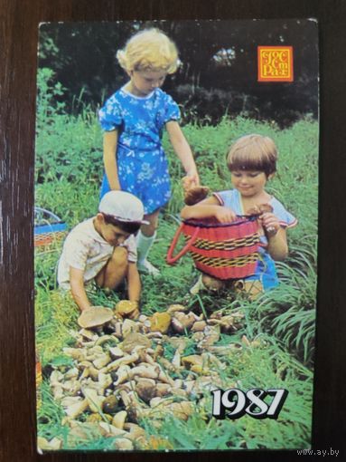 Календарик карманный страхование 1987г