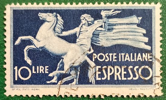 Италия 1945. Аллегория скачущей Италии