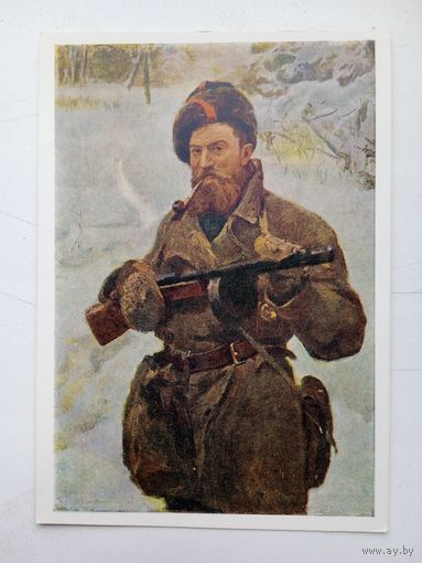 ВОВ. Серебряный. Портрет партизана Тимачева