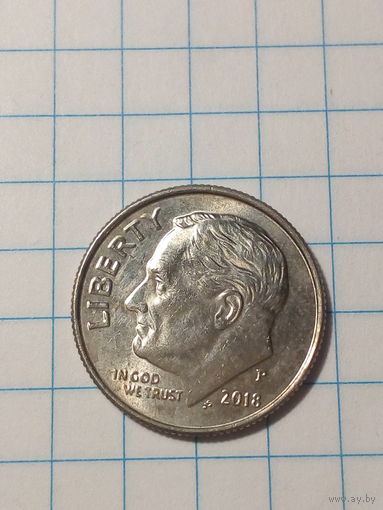 10 центов США 2018 Р год