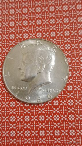 США 1/2 доллара 1966 серебро