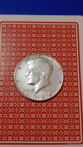США 1/2 доллара 1966 серебро