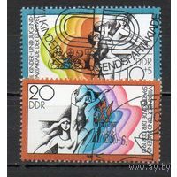 Марки ГДР 1981. VIII детская и юношеская спартакиада  серия из 2-х марок