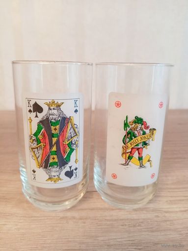 Стаканы, бокалы карты король, джокер Чехия , Богемия