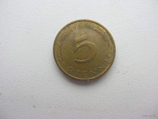 ФРГ  5 пфеннигов  1971 G