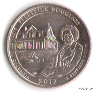 25 центов 2017 г. Парк=37 Национальное историческое место Джедерика Дугласа Округ Колумбия Двор P _состояние UNC