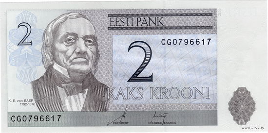 Эстония, 2 кроны, 2006 г., UNC