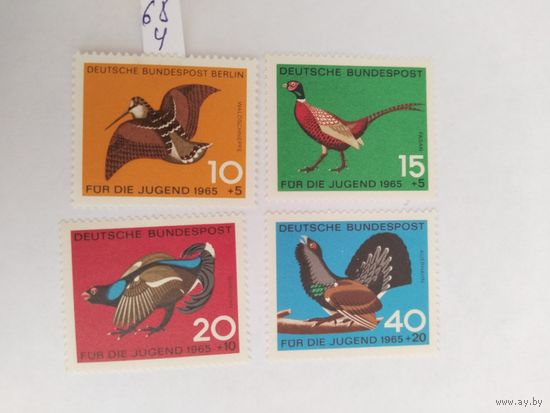 ФРГ 1965 4 м птицы