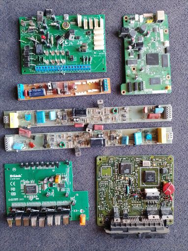 Лот разных плат с рубля