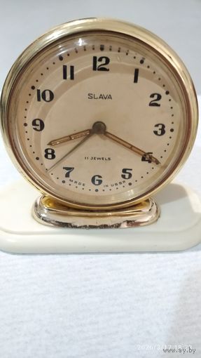 Часы будильник Слава