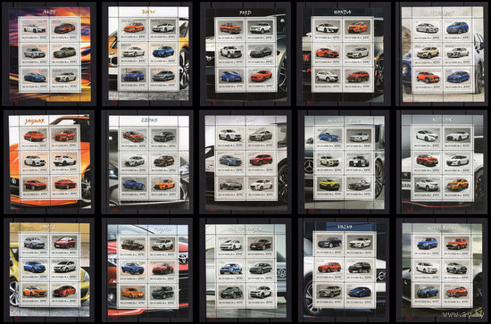 Серия блоков АВТОМОБИЛИ ТЕХНИКА  MNH