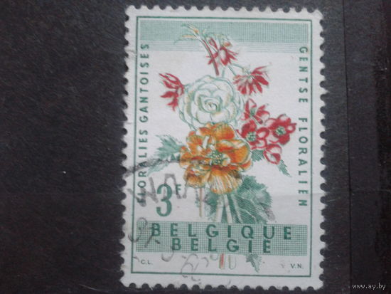 Бельгия 1960 Цветы 3 франка