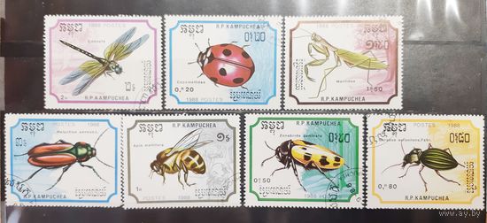 Камбоджа. 1988 год. Фауна. Насекомые (1284)