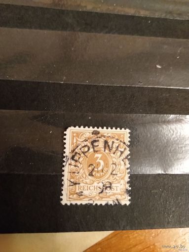 1889 Германия Рейх мих45 желто-коричневая (2-10)