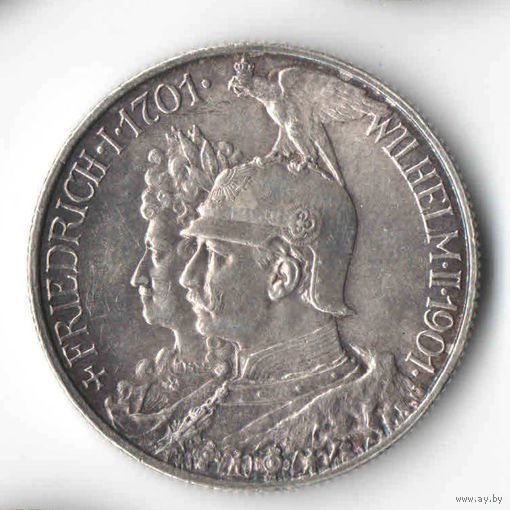 2 марки 1901 год. Пруссия Состояние - люкс!