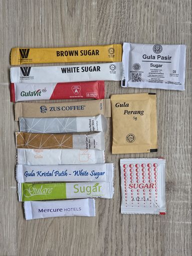 Сахар в пакетиках (Индонезия, Малайзия)