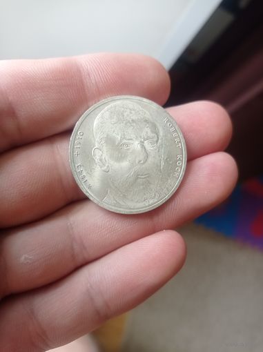 10 марок 1993 Роберт Кох Германия (Серебро)