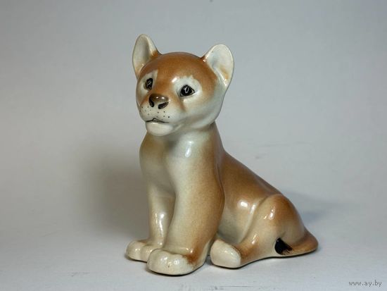 Статуэтка фарфоровая Львёнок ЛФЗ (с рубля)