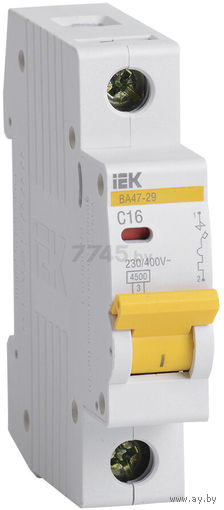 Автоматический выключатель iEK BA47-29 16A