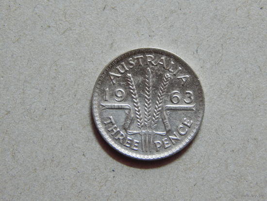 Австралия 3 пенса 1963г.