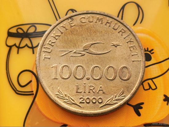 Турция. 100000 лир 2000.