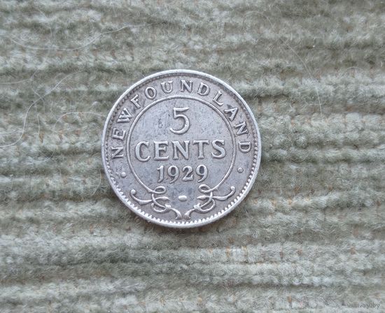 Werty71 Ньюфаундленд 5 центов 1929 Серебро