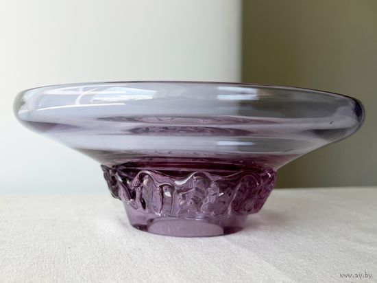 Ваза для фруктов блюдо 8х22см цветное стекло