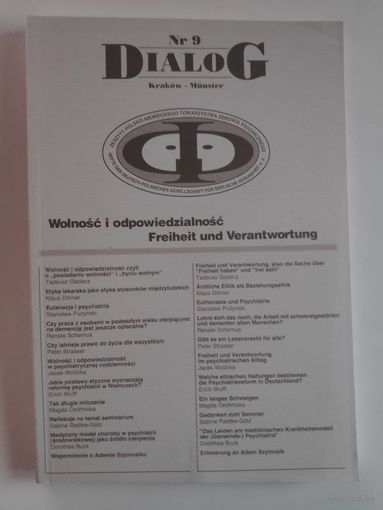 Dialog Nr 9. Krakow-Munster. Wolnosc i odpowiedzialnosc. Freiheit und Verantwortung.