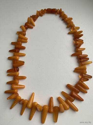 Янтарь Бусы янтарные  Иголочка