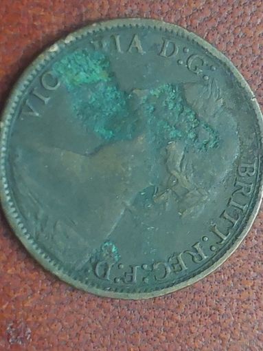 Фартинг великобритания 1860