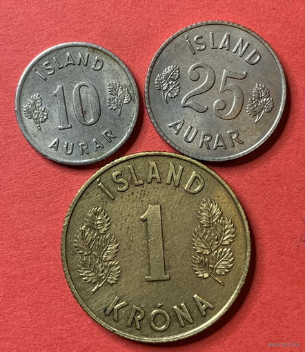 Исландия, 3 монеты