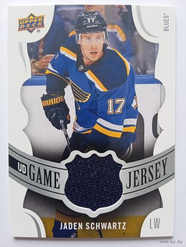 Хоккейная карточка НХЛ джерси Jaden Schwartz (Сент-Луис)