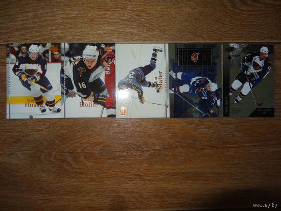 Хоккейные карточки.НХЛ.Atlanta Thrashers-5 карт