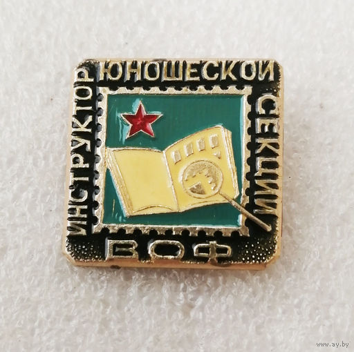 Инструктор юношеских секций ВОФ. Всесоюзное Общество Филателистов #0104-OP03