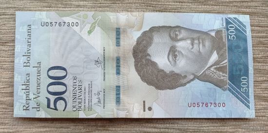 Werty71 Венесуэла 500 боливаров 2017 UNC банкнота