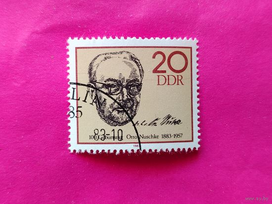 ГДР. Известные люди. ( 1 марка ) 1983 года. 11-2.
